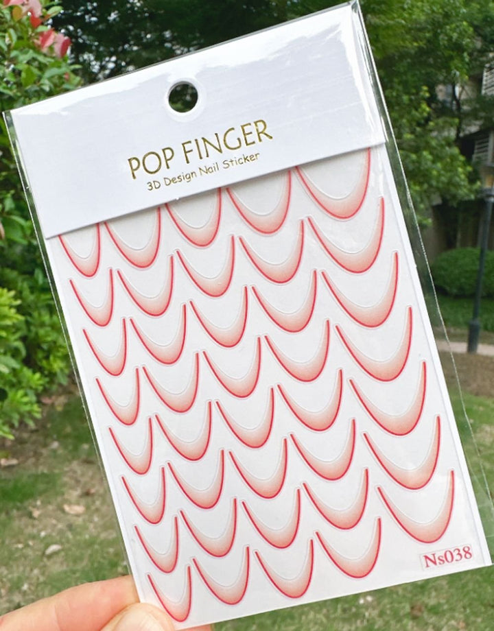French Sticker Red