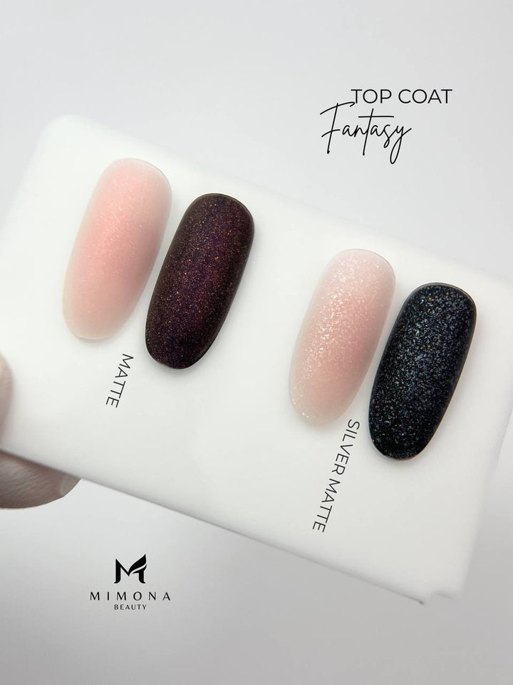 Top Coat Fantasy Silver Matte, 12ml