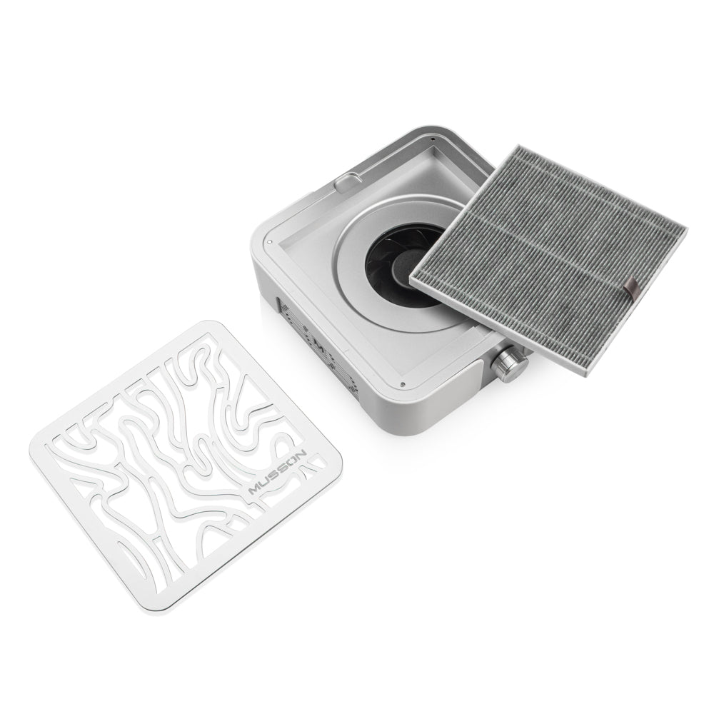 Aspirator Profesional Manichiura CYCLONE X2 Silver-72w