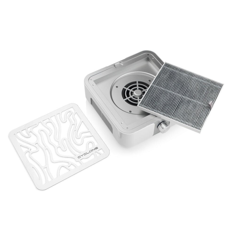 Aspirator Profesional Manichiura CYCLONE X3 Silver-72w