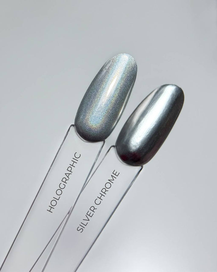 Silver Chrome Semi-Permanent Nail Polish, 5ml