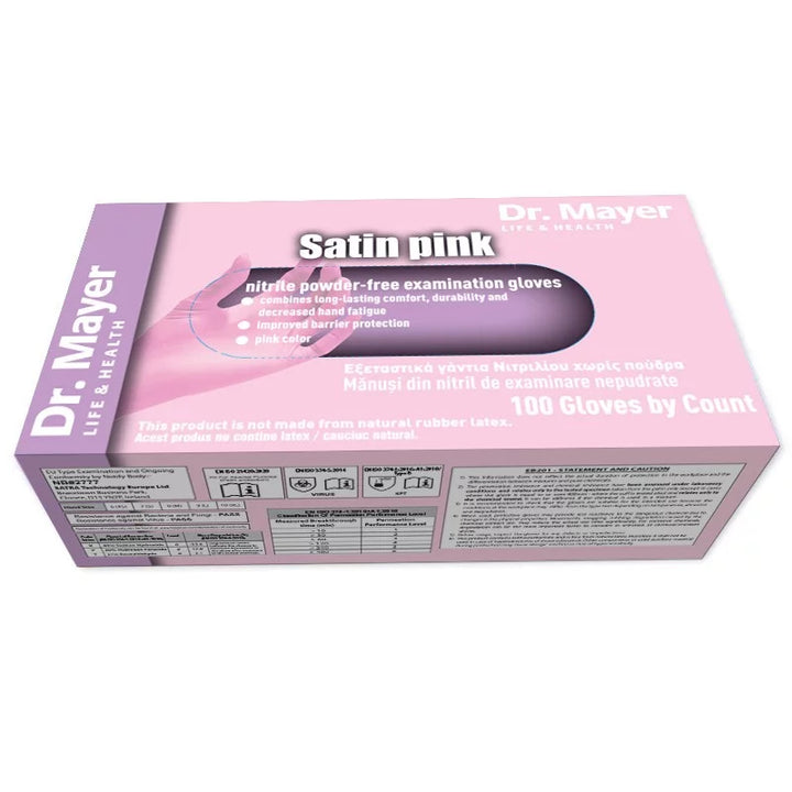 Nitrile Gloves Satin Pink Dr. Mayer