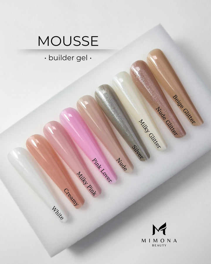 Mousse Builder Soft Milky Glitter, 30g