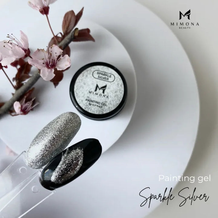 Mimona Painting Gel Sparkle Silver, 5g