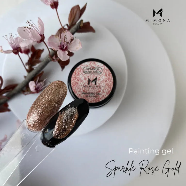 Mimona Painting Gel Sparkle Rose Gold, 5g